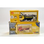 Corgi 1/50 Diecast Truck Issues comprising AEC Dropside and Foden S21 Building Britain Series. NM in