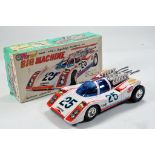 Taiyo Battery Operated C406 Big Machine Racing Car. Displays well in original box.