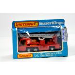 Matchbox Superkings No. K-9 Fire Tender. E to NM in G Box.