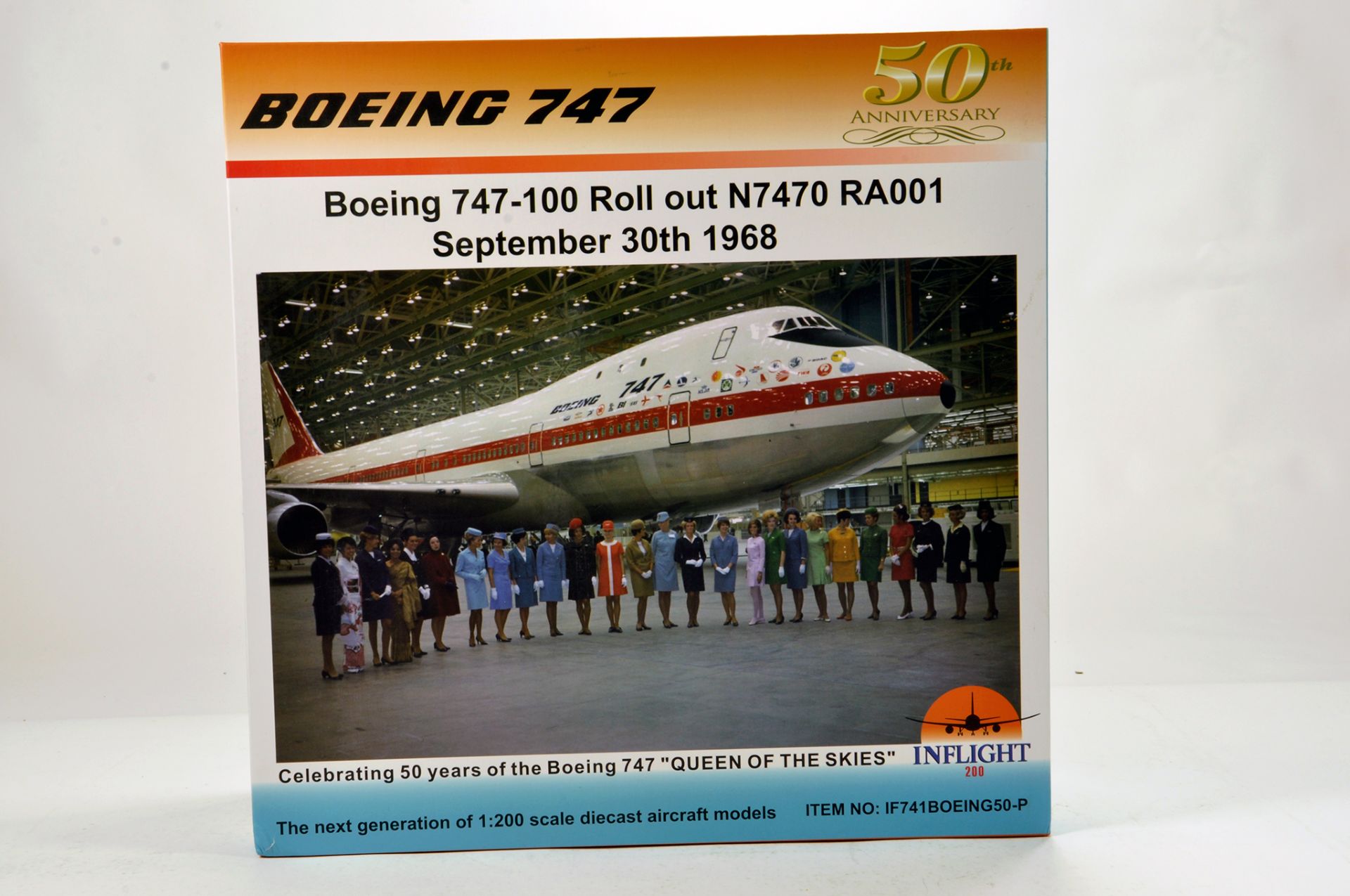 Inflight Models 1/200 Diecast Aircraft Models comprising Boeing 747 Anniversary issue. Graded ex