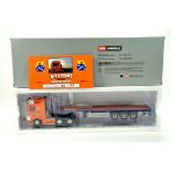 WSI 1/50 Diecast Precision Truck Issue comprising DAF XF Super with Flat Bed Trailer in livery of