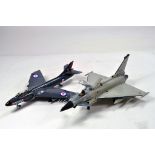 Duo of finely built larger scale Model Aircraft comprising Eurofighter and one other. (2)