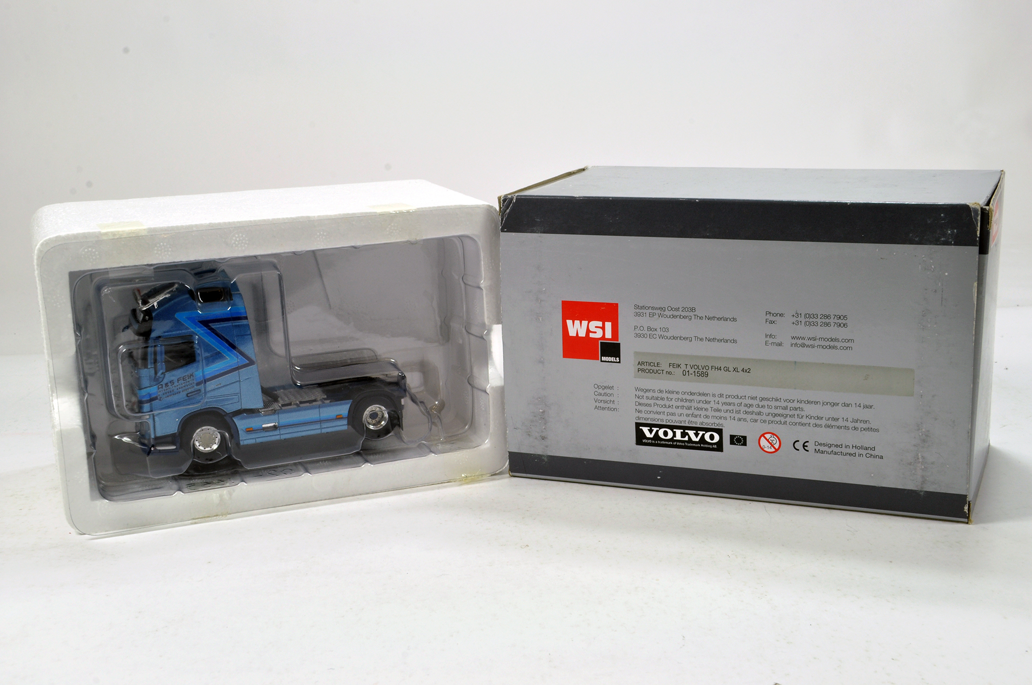 WSI 1/50 Diecast Precision Truck Issue comprising Volvo FH4 Tractor in livery of Feik. NM in Box.