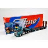 Tekno 1/50 Diecast Precision Truck Issue comprising Scania with Low Loader Trailer in livery of
