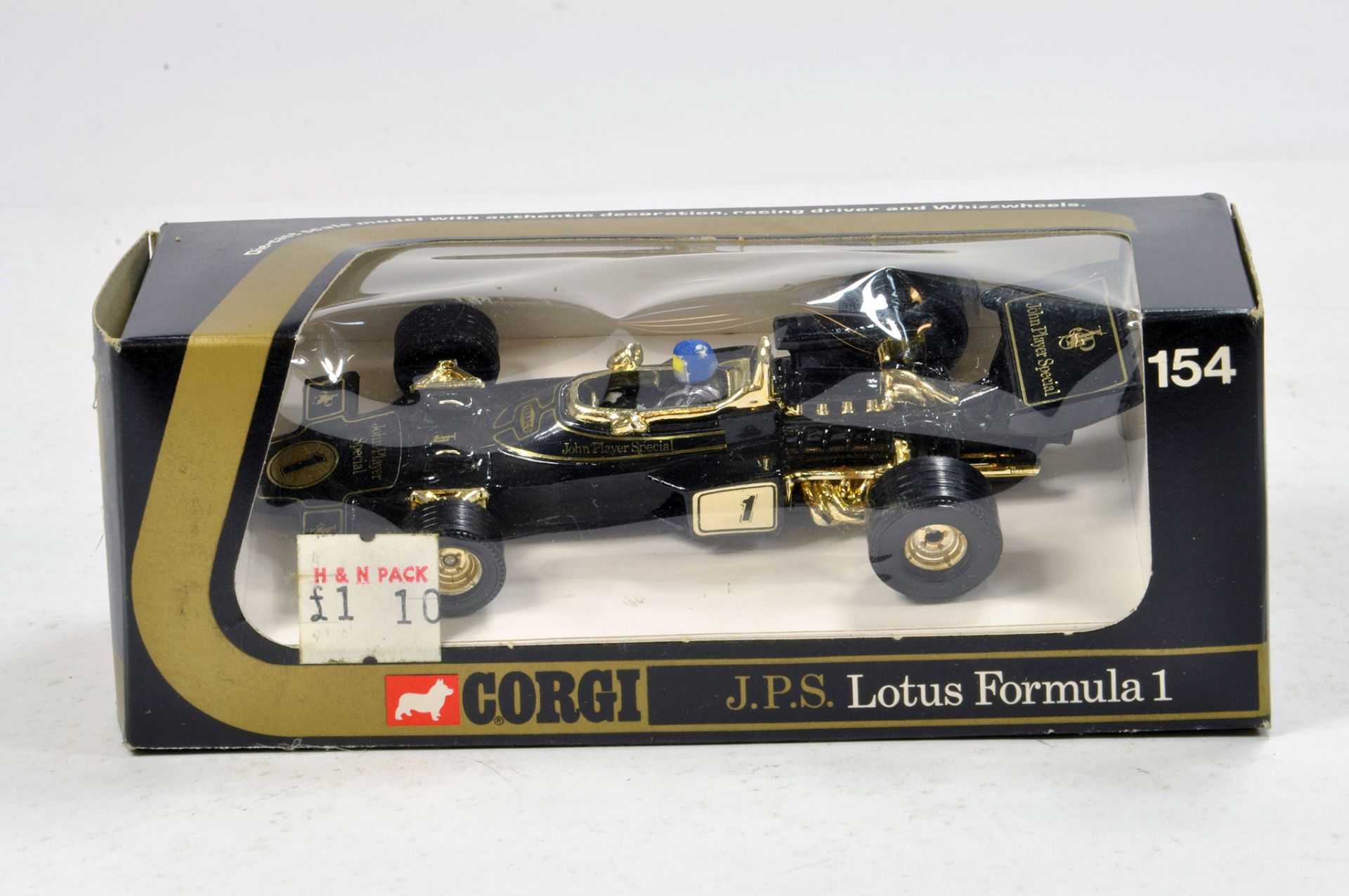 Corgi No. 154 JPS Lotus F1 Racing Car. NM in Box.