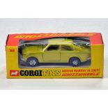 Corgi Whizwheels No. 306 Morris Marina 1.8 Coupe in metallic lime green. NM in Box.