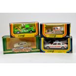 Corgi Diecast group comprising No. 300 Ferrari Daytona, 339 Rover Police car and 302 VW Polo plus on