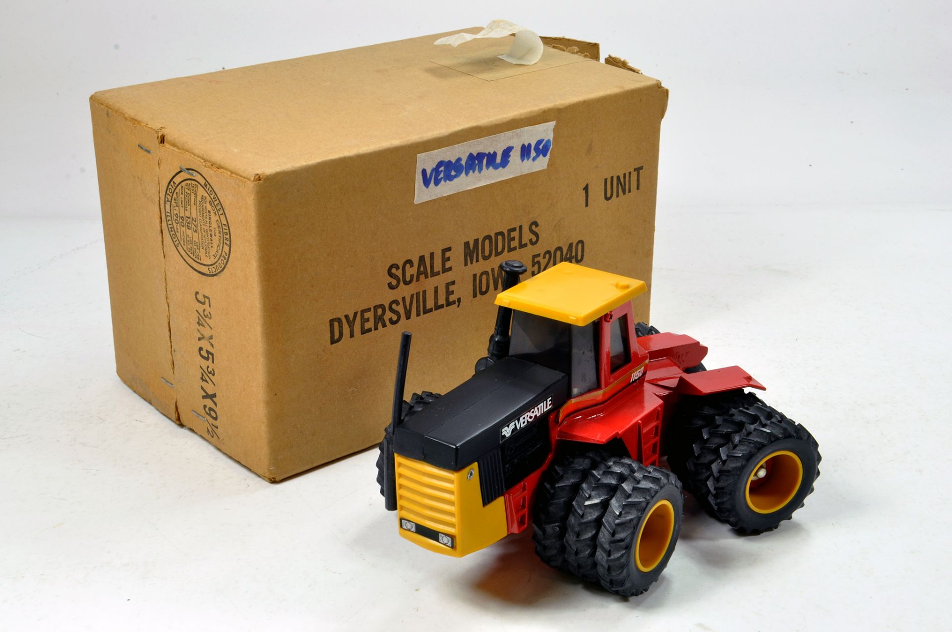 Scale Models 1/32 Farm Issue Comprising Versatile 1150 Tractor on Triple Wheels. Scarce issue is