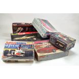 Various plastic model car kit Empty Boxes. (6)