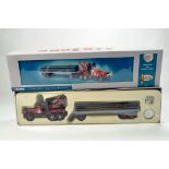 Corgi 1/50 Diecast Truck Issue comprising No. 55610 Diamond T and Pipe Trailer in livery of