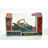 Britains No. 9680 Beeza Chopper Motorcycle. Generally E to NM in Box.