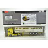 WSI 1/50 Diecast Precision Truck Issue comprising Scania Topline with Fridge Trailer in livery of
