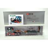 WSI 1/50 Diecast Precision Truck Issue comprising Scania Topline with Low Loader Trailer in livery
