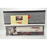 WSI 1/50 Diecast Precision Truck Issue comprising DAF XF with Fridge Trailer in livery of Campbell
