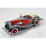 Franklin Mint 1/24 1935 Duesenberg SSJ Speedster. Impressive highly detailed piece that displays