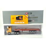 WSI 1/50 Diecast Precision Truck Issue comprising Volvo FH Globetrotter with Flat Bed Trailer in