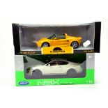 Chrono 1/18 diecast duo comprising Lotus issue plus NEX Bentley. E in Boxes. (2)