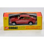 Corgi Whizwheels No. 306 Morris Marina 1.8 Coupe in metallic red. NM in Box.