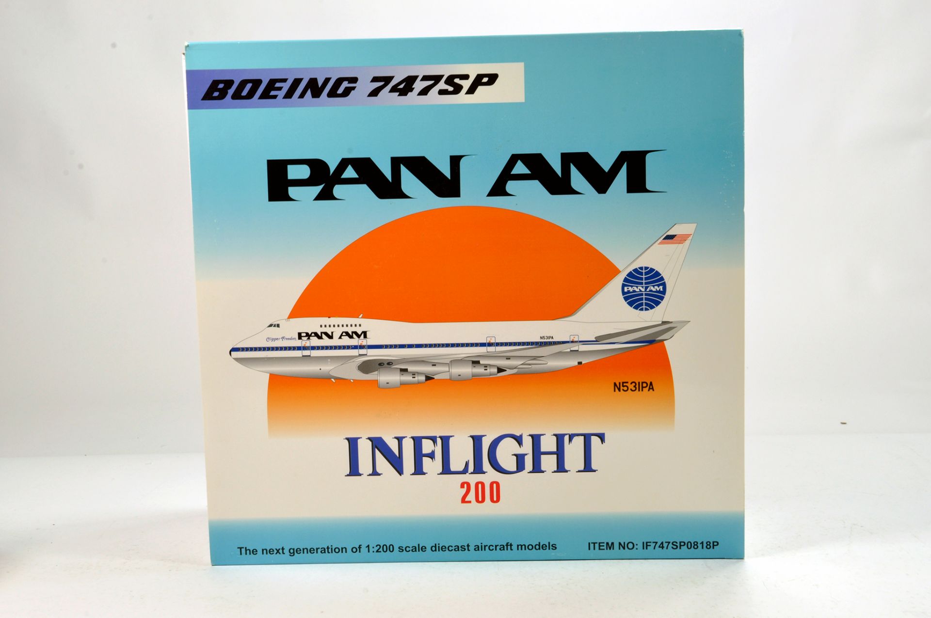 Inflight Models 1/200 Diecast Aircraft Models comprising Boeing 747SP Pan AM. Graded ex shop