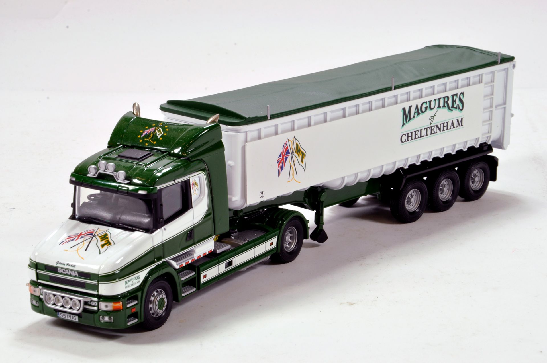 Corgi 1/50 diecast truck issue comprising No. CC12803 Scania T Bulk Tipper in livery of Maguires.