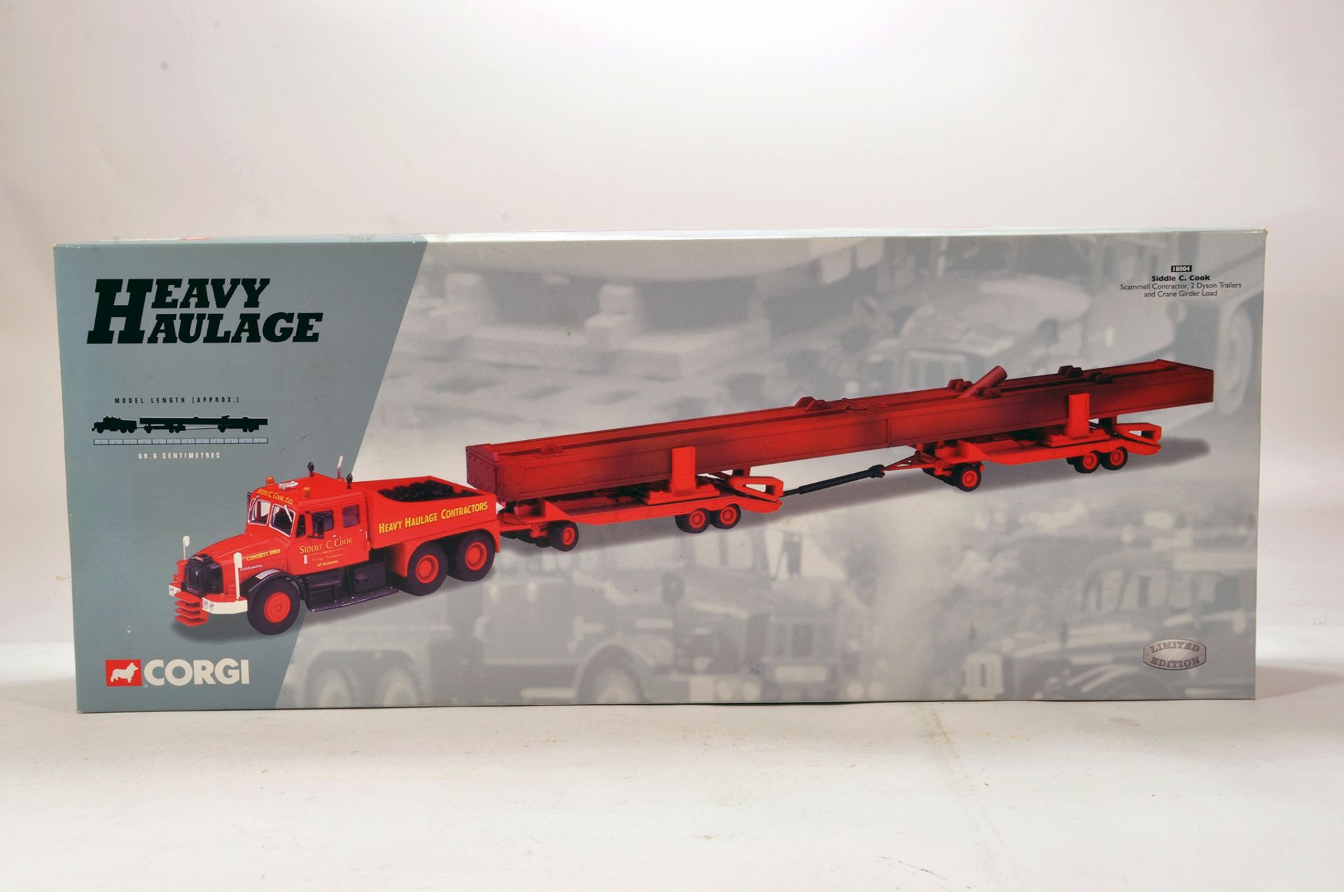 Corgi 1/50 diecast truck issue comprising No. 18004 Scammell Contractor with Trailer and Load in