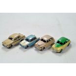 Dinky diecast vehicle group comprising various issues. Generally F to VG. (4)