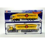 Corgi 1/50 diecast truck issue comprising No. CC15513 Volvo F12 Fridge Trailer in livery of