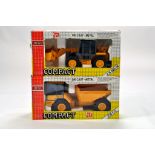 Joal Diecast Construction issues comprising JCB Dump Truck and Loadall. Generally E to NM (2).