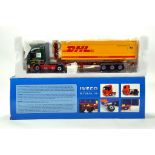 Universal Hobbies 1/50 Diecast Truck issue comprising Iveco Stralis and Container Trailer in