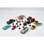 A misc group of toys comprising Dinky and other diecast issues plus accessories etc.
