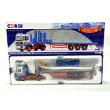 Corgi 1/50 diecast truck issue comprising No. CC15404 Seddon Atkinson Statro 40 Flatbed and Pallet