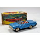 Japanese Tin Plate 1959 Chevrolet Cabriolet. Generally F to G in F Box.