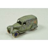 Dinky No. 28F Type 2 Pre-war Palethorpes Delivery Van. Example is light green with scarce blue