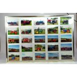 Large Presentation frame of Various Tractor Photographs.