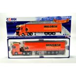 Corgi 1/50 diecast truck issue comprising No. CC15806 Mercedes Actros Curtainside in livery of