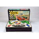 Vintage French Scalextric No. 60 Slot Car Set comprising Aston Martin DB4 and Ferrari 250 GT