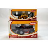 Joal Diecast issues comprising 1/50 Volvo BM Backhoe plus 1/25 Manitou Telehandler. E to nM in