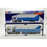 Corgi 1/50 diecast truck issue comprising No. CC12914 Scania Topline Livestock Transport in livery