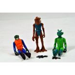 Kenner Early Issue Star Wars Figure issues comprising Greedo, Hammerhead and Walrus Man with two