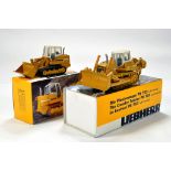 Conrad 1/50 construction issue duo comprising Liebherr Wheel Loader plus Bulldozer. E to NM. (2)