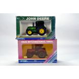 Ertl 1/32 Farm Issues comprising John Deere 3140 Tractor and Case IH 956XL. Generally E to NM in