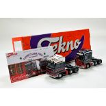 Tekno 1/50 diecast truck issue comprising Scania Presentation Set in livery of Loch Clash Fish. E to