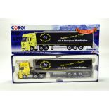 Corgi 1/50 diecast truck issue comprising No. CC15807 Mercedes Benz Actros Curtainside in livery