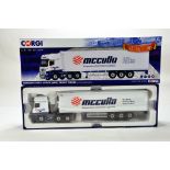 Corgi 1/50 diecast truck issue comprising No. CC15805 Mercdes Benz Actros Fridge Trailer in livery