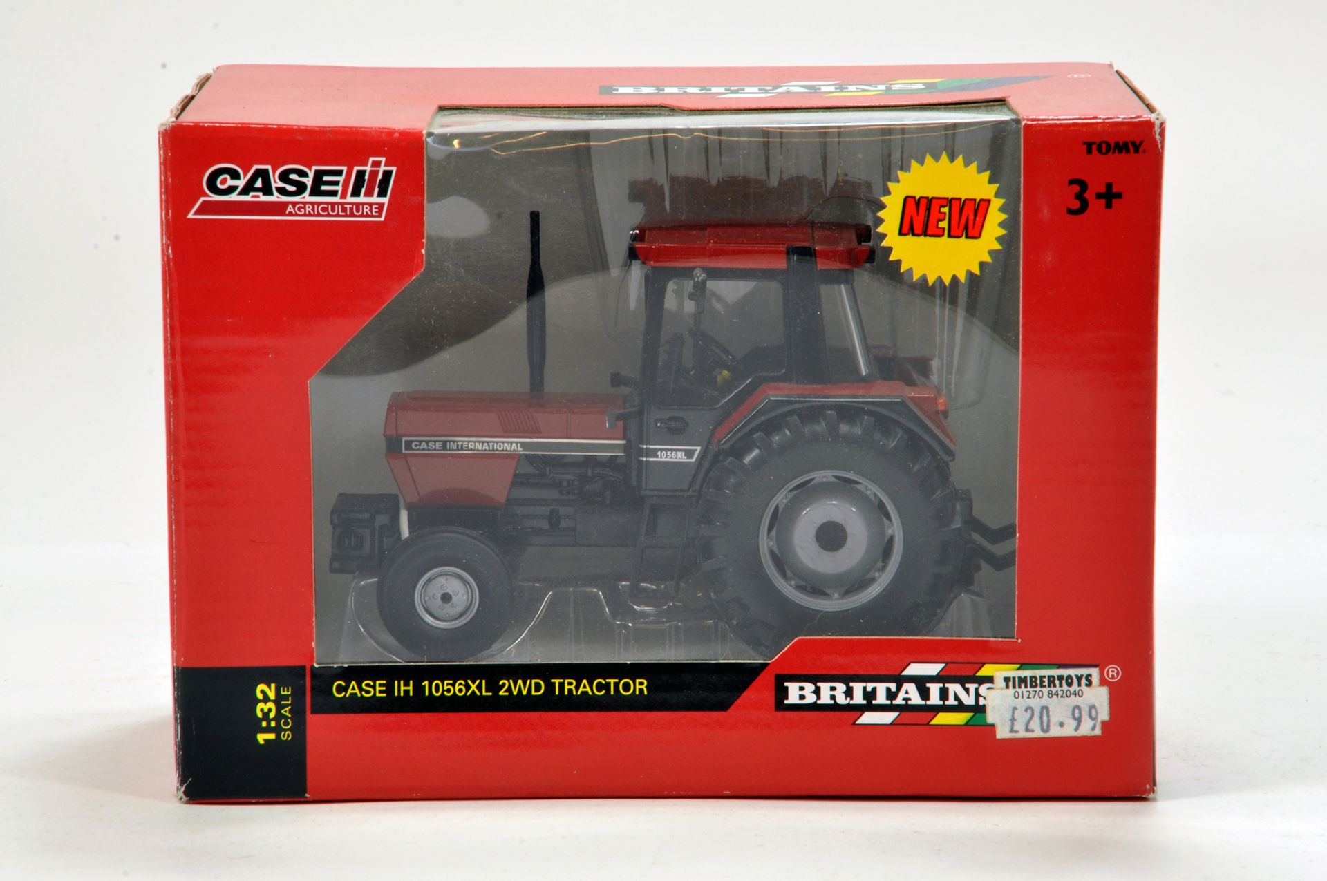 Britains 1/32 Farm Issue comprising Case IH 1056XL 2WD Tractor. Generally E to NM.