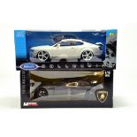 Welly 1/18 Bentley Continental plus Mondo Motors Lamborghini. E to NM in Boxes.