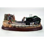 A static presentation piece comprising a Fordson Standard Tractor. Fine Model with Box.