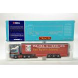 Corgi 1/50 diecast truck issue comprising No. 76401 Scania Curtainside in livery of Pollock.