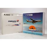 Inflight Models Diecast Aircraft Duo in 1/200 comprising A350 Malaysia and Boeing KC747. Generally