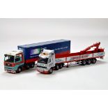 Corgi 1/50 unboxed diecast truck issues comprising Pollock and Inta Site. Generally VG. (2)